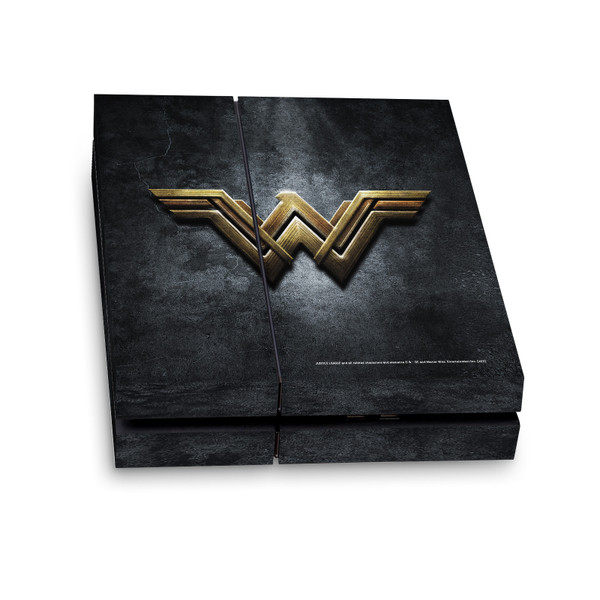 Justice League Movie Logo And Character Art Wonder Woman Vinyl Sticker Skin Decal Cover for Sony PS4 Console