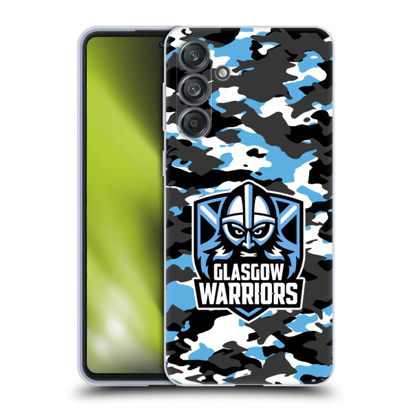 Glasgow Warriors Logo 2 Camouflage Soft Gel Case for Samsung Galaxy M55 5G