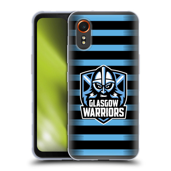 Glasgow Warriors Logo 2 Stripes Soft Gel Case for Samsung Galaxy Xcover7 5G