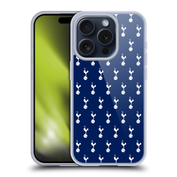 Tottenham Hotspur F.C. Badge Pattern Soft Gel Case for Apple iPhone 15 Pro & MagSafe