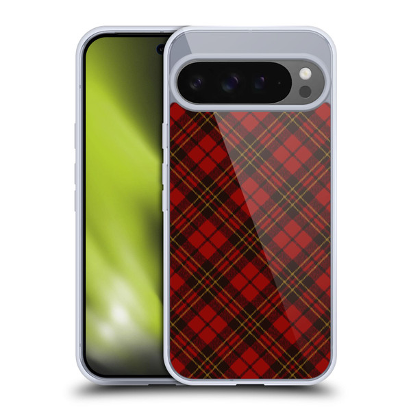 PLdesign Christmas Red Tartan Soft Gel Case for Google Pixel 9 Pro XL