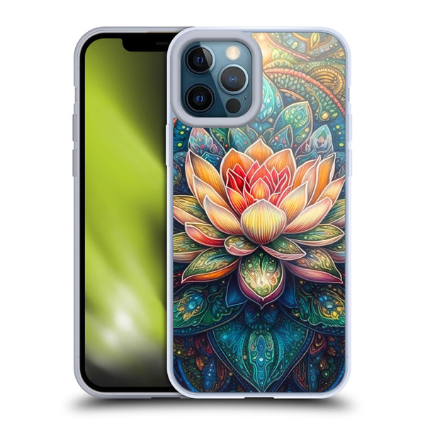 Mark Ashkenazi Multicolor Florals Lotus Soft Gel Case for Apple iPhone 12 Pro Max