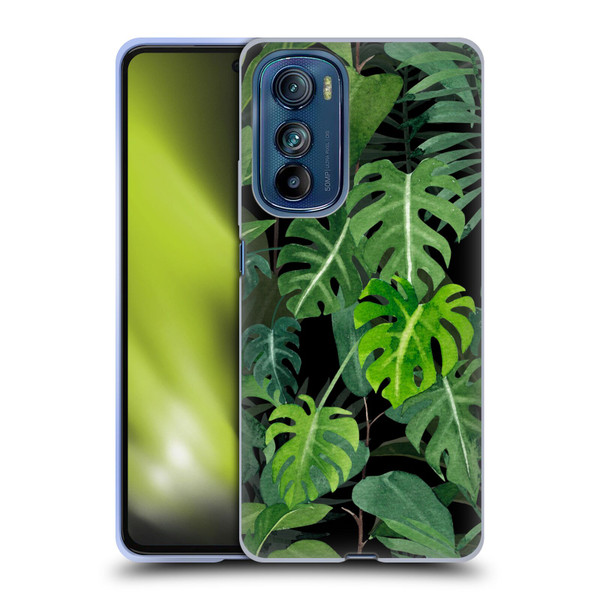 LebensArt Jungle Plants And Animals Monstera Soft Gel Case for Motorola Edge 30