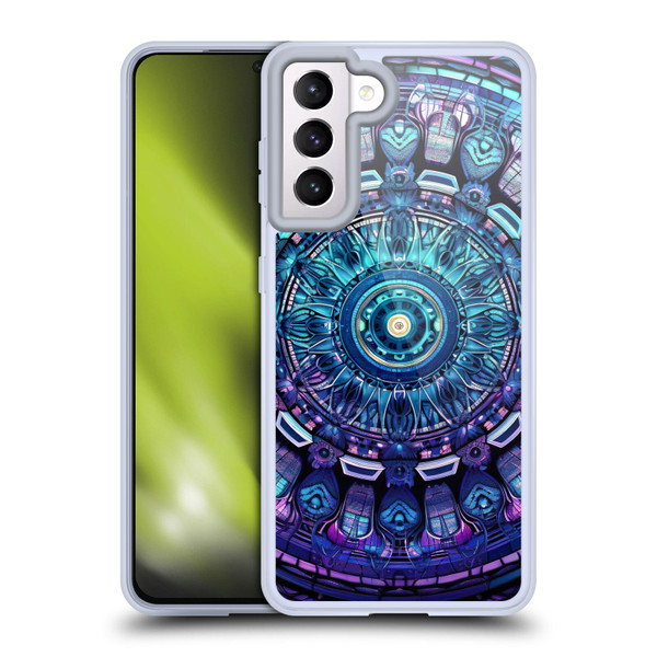 Mark Ashkenazi Multicolor Florals Psychedelic Art Soft Gel Case for Samsung Galaxy S21 5G