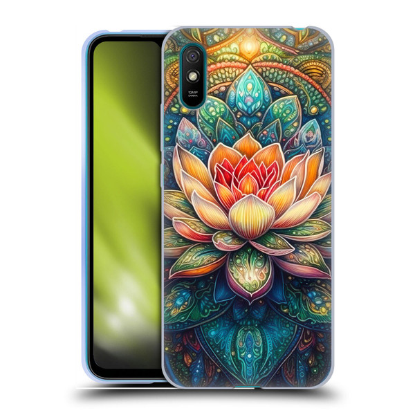 Mark Ashkenazi Multicolor Florals Lotus Soft Gel Case for Xiaomi Redmi 9A / Redmi 9AT