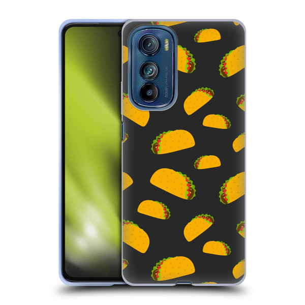 PLdesign Food Patterns Cool Fun Taco Soft Gel Case for Motorola Edge 30