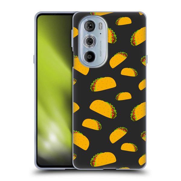 PLdesign Food Patterns Cool Fun Taco Soft Gel Case for Motorola Edge X30