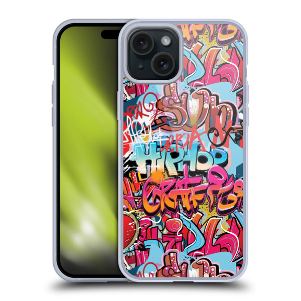 Mark Ashkenazi Graffiti Hip Hop Soft Gel Case for Apple iPhone 15 Plus
