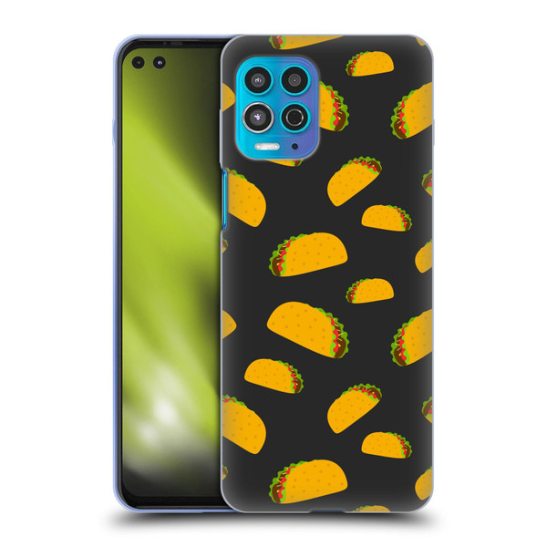 PLdesign Food Patterns Cool Fun Taco Soft Gel Case for Motorola Moto G100