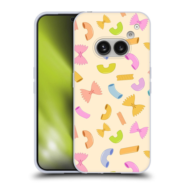 PLdesign Food Patterns Macaroni Pasta Colored Soft Gel Case for Nothing Phone (2a)