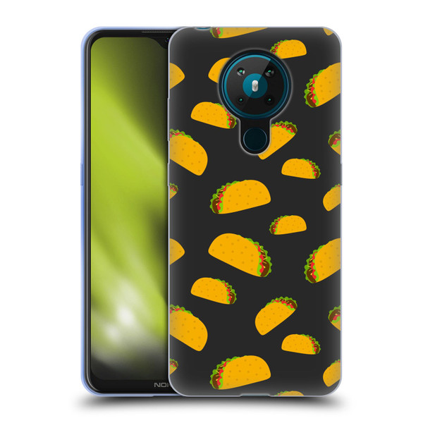 PLdesign Food Patterns Cool Fun Taco Soft Gel Case for Nokia 5.3