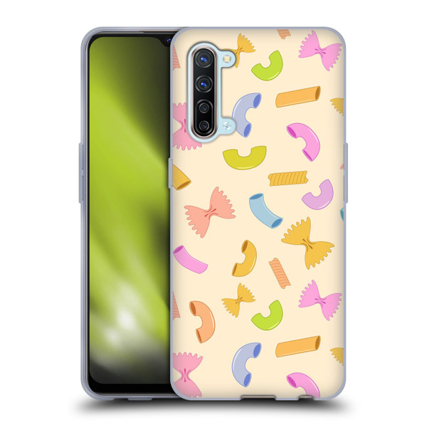 PLdesign Food Patterns Macaroni Pasta Colored Soft Gel Case for OPPO Find X2 Lite 5G