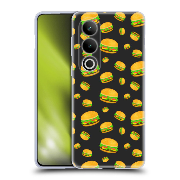 PLdesign Food Patterns Cool Fun Burger Soft Gel Case for OPPO OnePlus Ace 3V 5G