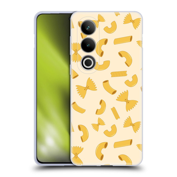 PLdesign Food Patterns Macaroni Pasta Gold Soft Gel Case for OPPO OnePlus Ace 3V 5G