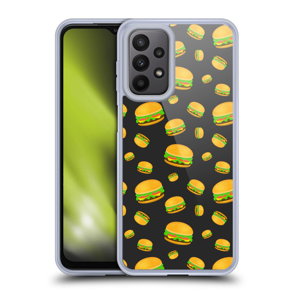 PLdesign Food Patterns Cool Fun Burger Soft Gel Case for Samsung Galaxy A23 / 5G (2022)