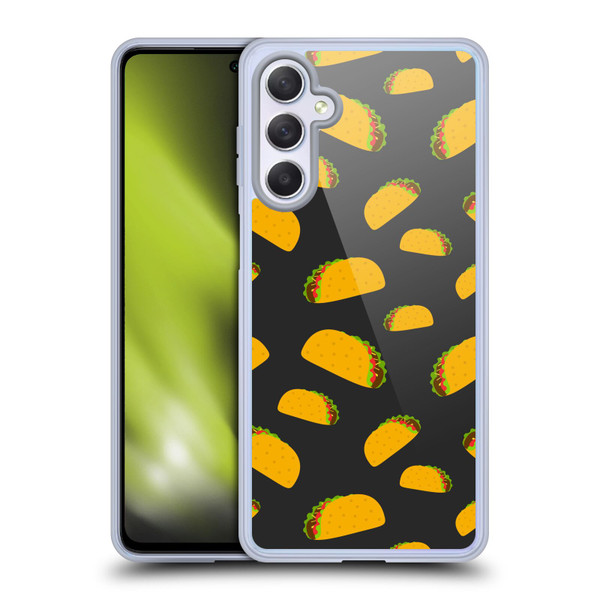 PLdesign Food Patterns Cool Fun Taco Soft Gel Case for Samsung Galaxy M54 5G