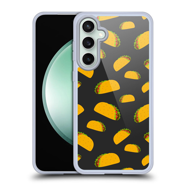 PLdesign Food Patterns Cool Fun Taco Soft Gel Case for Samsung Galaxy S23 FE 5G