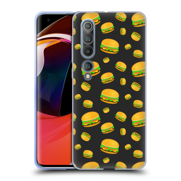 PLdesign Food Patterns Cool Fun Burger Soft Gel Case for Xiaomi Mi 10 5G / Mi 10 Pro 5G