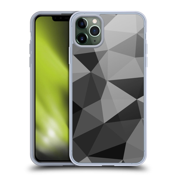 PLdesign Geometric Patterns Dark Gray Mesh Soft Gel Case for Apple iPhone 11 Pro Max