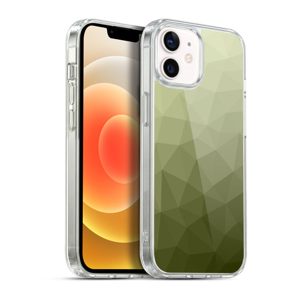 PLdesign Geometric Patterns Army Green Gradient Mesh Soft Gel Case for Apple iPhone 12 / iPhone 12 Pro & MagSafe