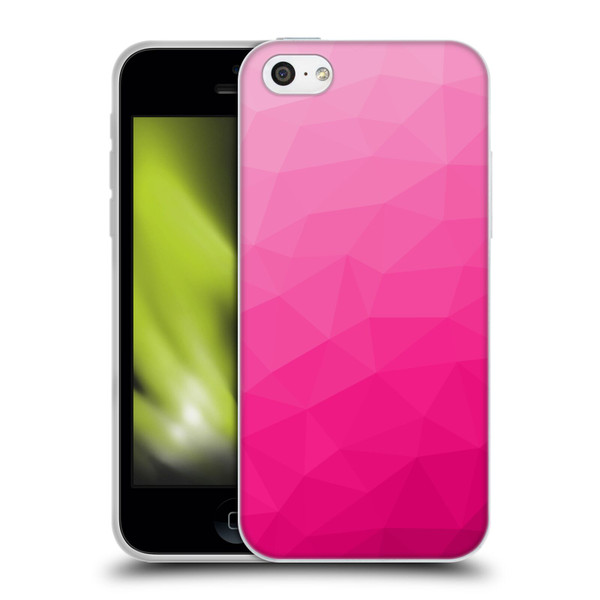 PLdesign Geometric Patterns Hot Pink Gradient Mesh Soft Gel Case for Apple iPhone 5c