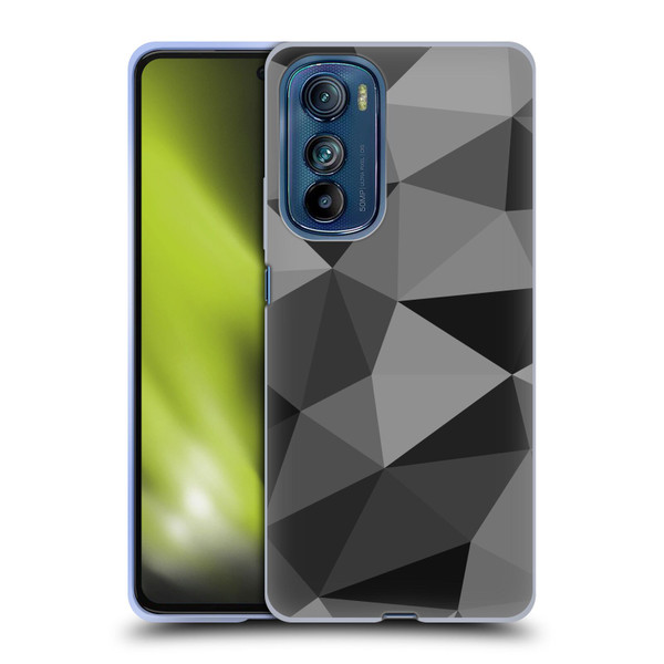 PLdesign Geometric Patterns Dark Gray Mesh Soft Gel Case for Motorola Edge 30