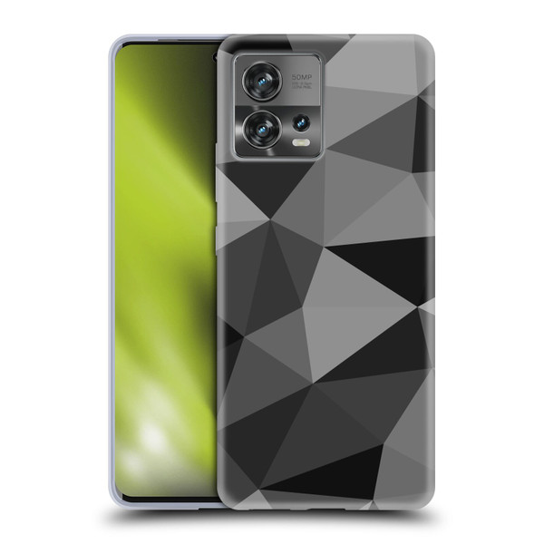 PLdesign Geometric Patterns Dark Gray Mesh Soft Gel Case for Motorola Moto Edge 30 Fusion