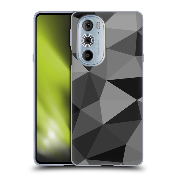 PLdesign Geometric Patterns Dark Gray Mesh Soft Gel Case for Motorola Edge X30
