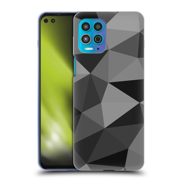 PLdesign Geometric Patterns Dark Gray Mesh Soft Gel Case for Motorola Moto G100