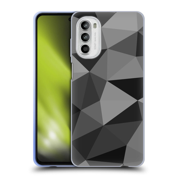 PLdesign Geometric Patterns Dark Gray Mesh Soft Gel Case for Motorola Moto G52