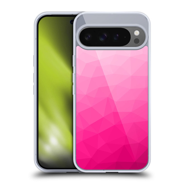 PLdesign Geometric Patterns Hot Pink Gradient Mesh Soft Gel Case for Google Pixel 9 Pro XL