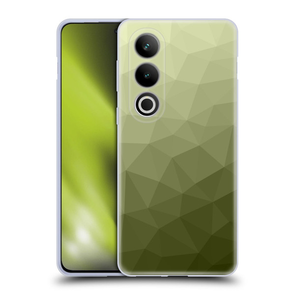 PLdesign Geometric Patterns Army Green Gradient Mesh Soft Gel Case for OPPO OnePlus Ace 3V 5G