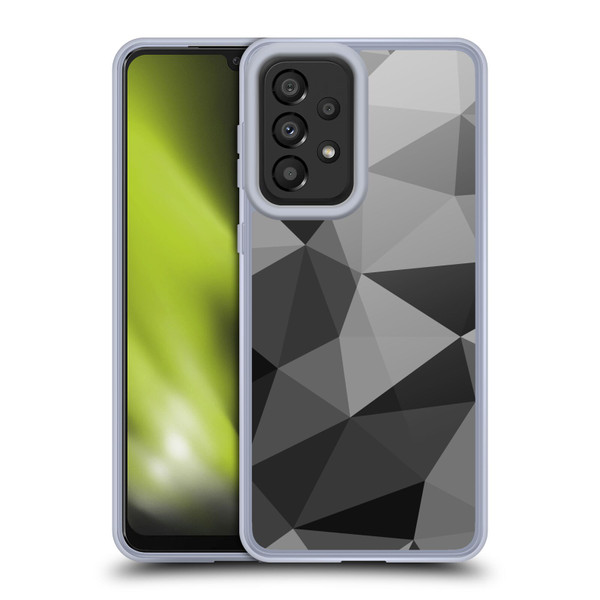 PLdesign Geometric Patterns Dark Gray Mesh Soft Gel Case for Samsung Galaxy A33 5G (2022)