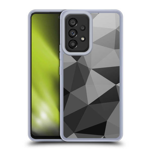 PLdesign Geometric Patterns Dark Gray Mesh Soft Gel Case for Samsung Galaxy A53 5G (2022)