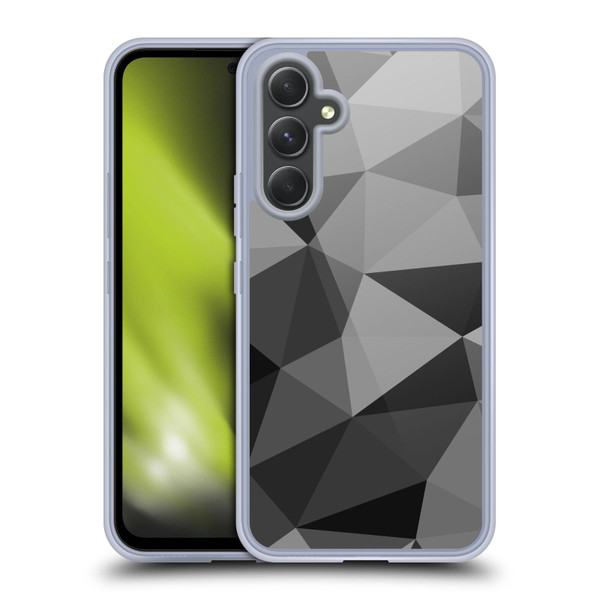 PLdesign Geometric Patterns Dark Gray Mesh Soft Gel Case for Samsung Galaxy A54 5G