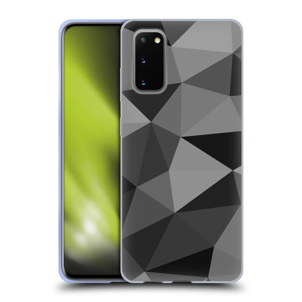PLdesign Geometric Patterns Dark Gray Mesh Soft Gel Case for Samsung Galaxy S20 / S20 5G