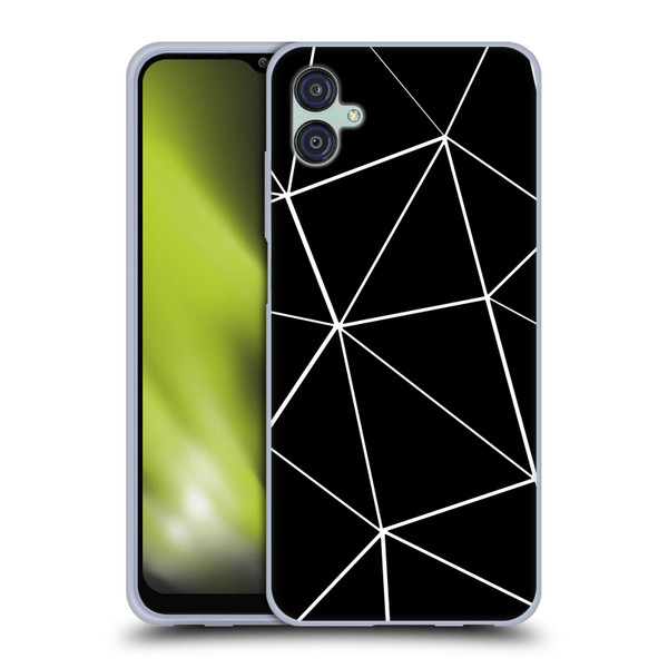 PLdesign Geometric Patterns Black Triangles White Lines Soft Gel Case for Samsung Galaxy M04 5G / A04e