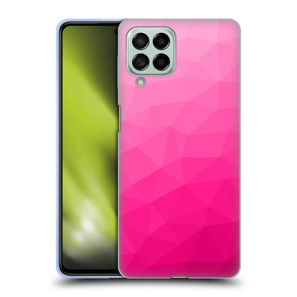 PLdesign Geometric Patterns Hot Pink Gradient Mesh Soft Gel Case for Samsung Galaxy M53 (2022)