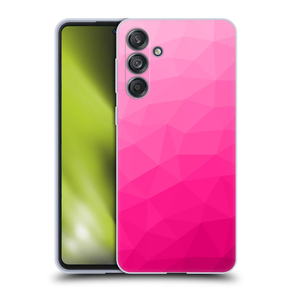 PLdesign Geometric Patterns Hot Pink Gradient Mesh Soft Gel Case for Samsung Galaxy M55 5G