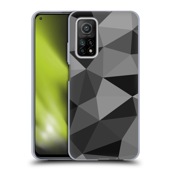 PLdesign Geometric Patterns Dark Gray Mesh Soft Gel Case for Xiaomi Mi 10T 5G