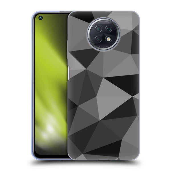 PLdesign Geometric Patterns Dark Gray Mesh Soft Gel Case for Xiaomi Redmi Note 9T 5G