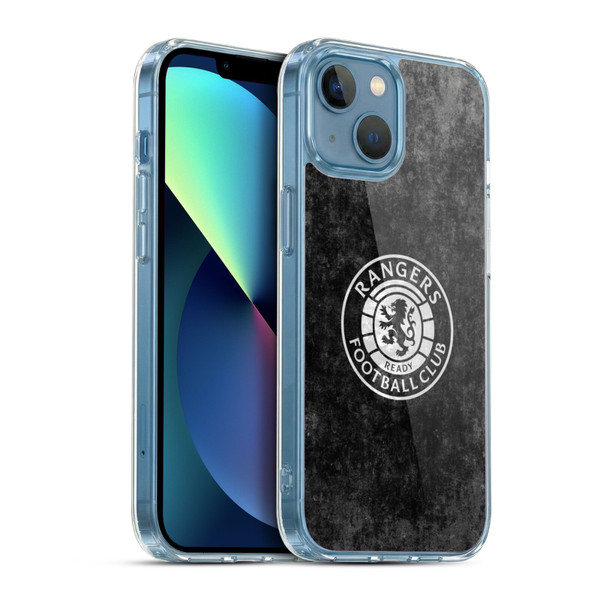 Rangers FC Crest Distressed Soft Gel Case for Apple iPhone 13 Mini & MagSafe