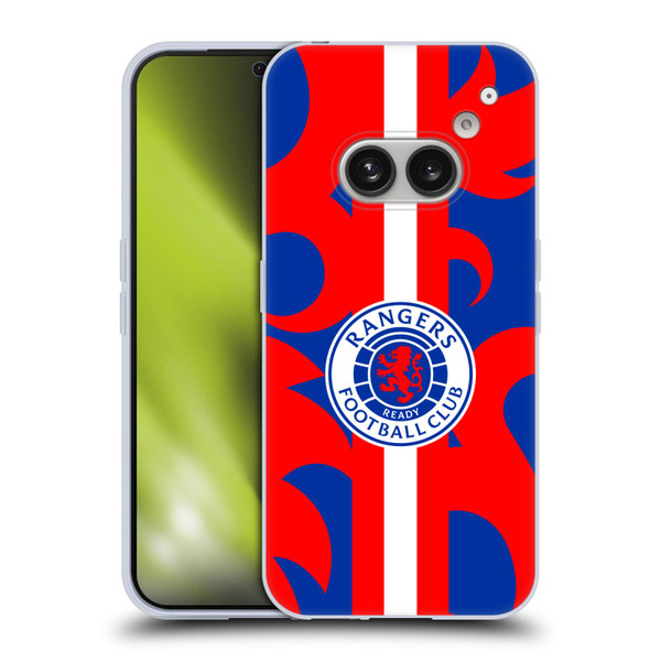 Rangers FC Crest Lion Rampant Pattern Soft Gel Case for Nothing Phone (2a)