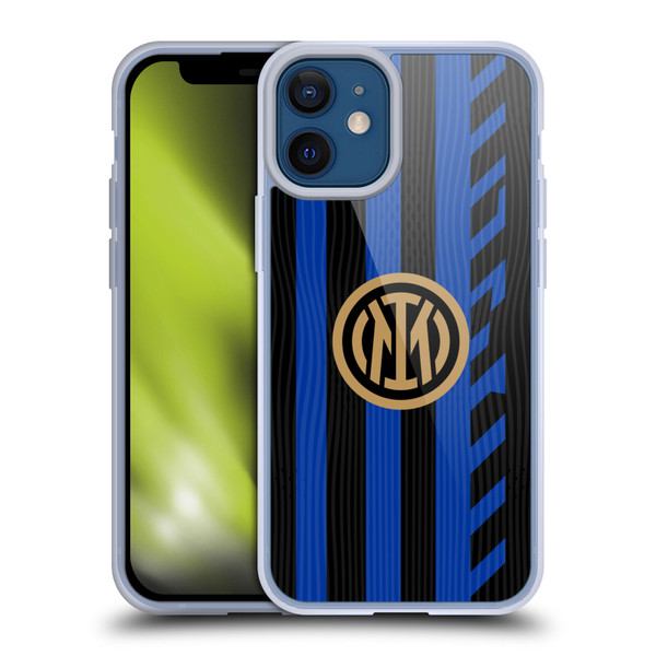 Fc Internazionale Milano 2024/25 Crest Kit Home Soft Gel Case for Apple iPhone 12 Mini & MagSafe