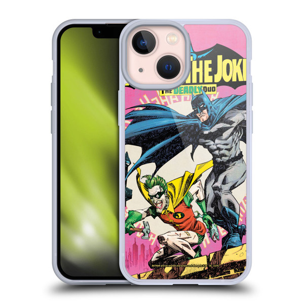 Batman DC Comics 90th Anniversary Comic Books Batman And Joker Soft Gel Case for Apple iPhone 13 Mini