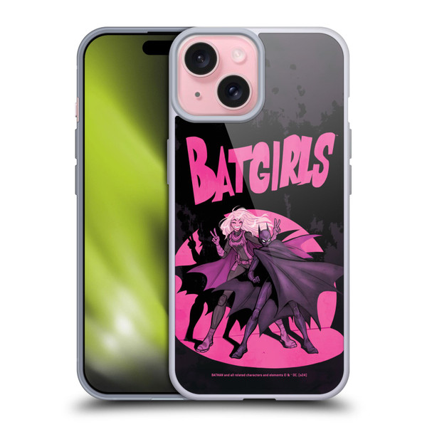 Batman DC Comics 90th Anniversary Comic Books Batgirls #1 Soft Gel Case for Apple iPhone 15