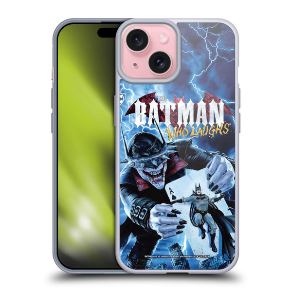 Batman DC Comics 90th Anniversary Comic Books The Batman Who Laughs Soft Gel Case for Apple iPhone 15