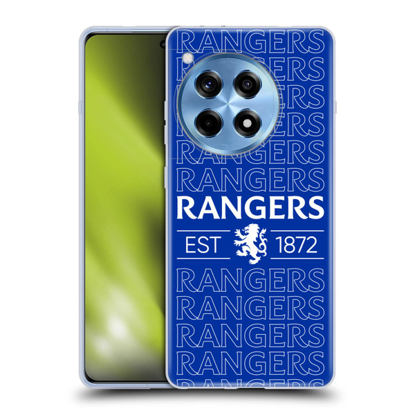 Rangers FC Crest Typography Soft Gel Case for OPPO OnePlus Ace 3 5G