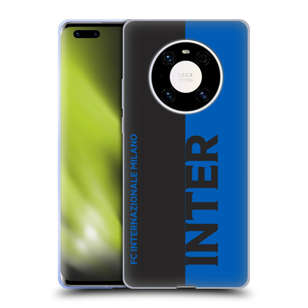 Fc Internazionale Milano Graphics Half Soft Gel Case for Huawei Mate 40 Pro 5G