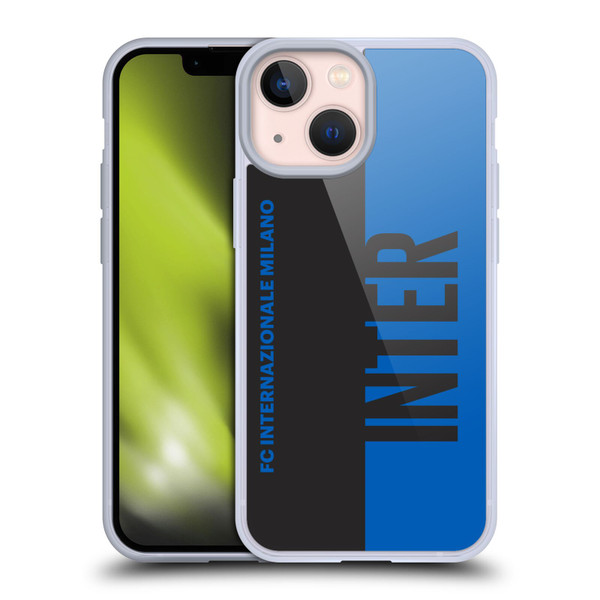 Fc Internazionale Milano Graphics Half Soft Gel Case for Apple iPhone 13 Mini & MagSafe